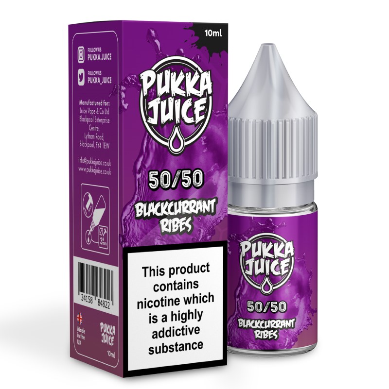 Blackcurrant Ribes 50:50 - Pukka Juice - Vape Riyadh UAE